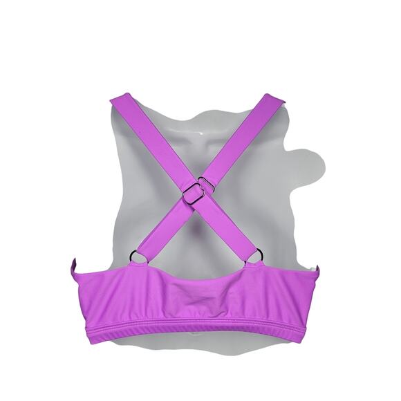 Title Nine Scoop Bikini Top Real Deal in Orchid Style 623517 Size M (8-10) - Picture 2 of 6